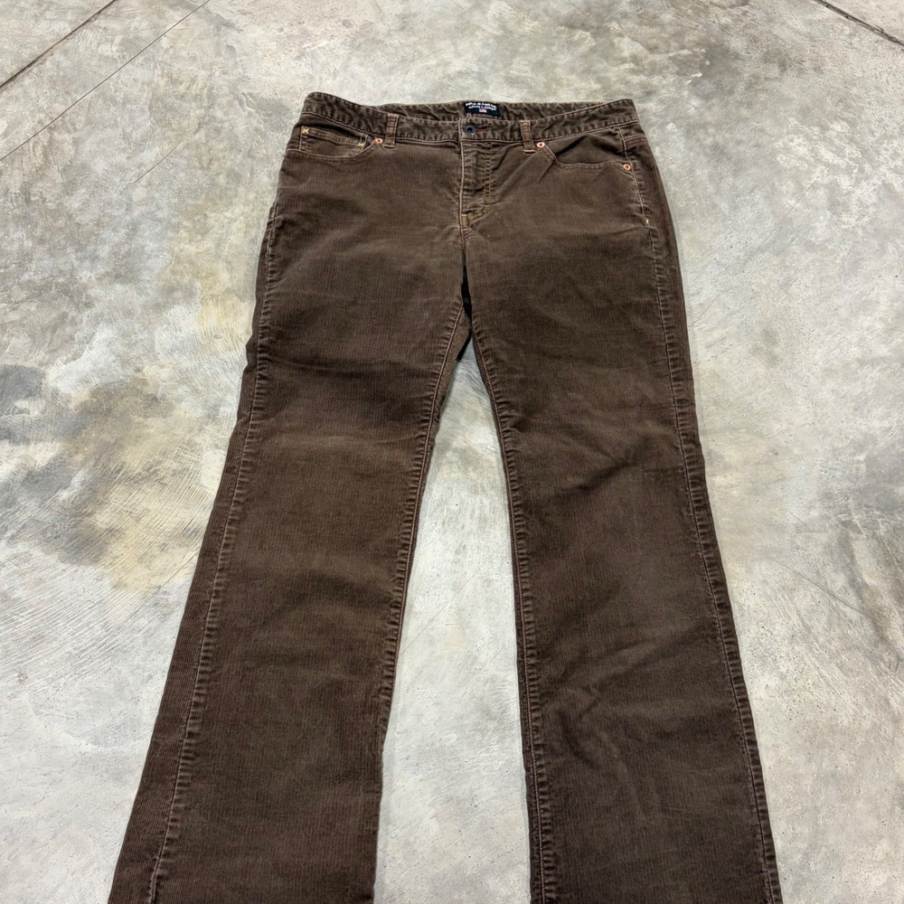 Polo Jeans Co Ralph Lauren Brown Corduroy Pants Womens 10x32 Straight Leg